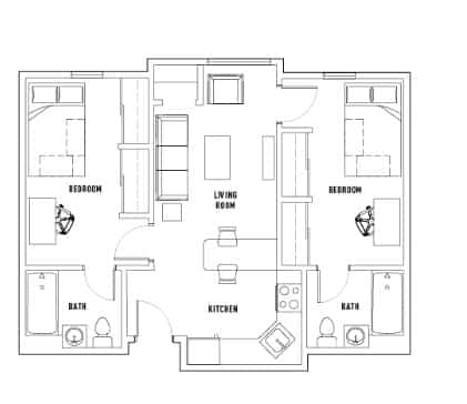2 Bed - 2 Bath – Ensuite – Image 2
