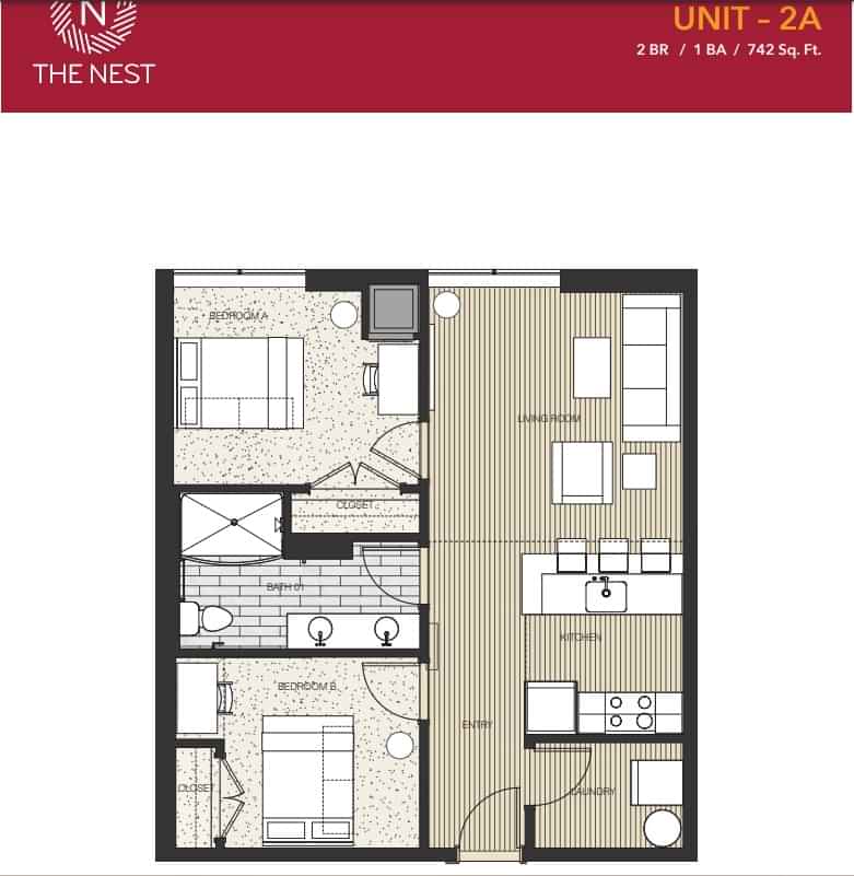 2 Bedroom – 2b – Image 8