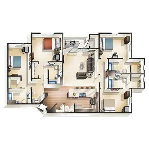 The Clark Deluxe (4 Bed 4 Bath)  – Ensuite – Image 3