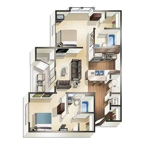 The Dixon (2 Bed 2 Bath) – Ensuite – Image 3