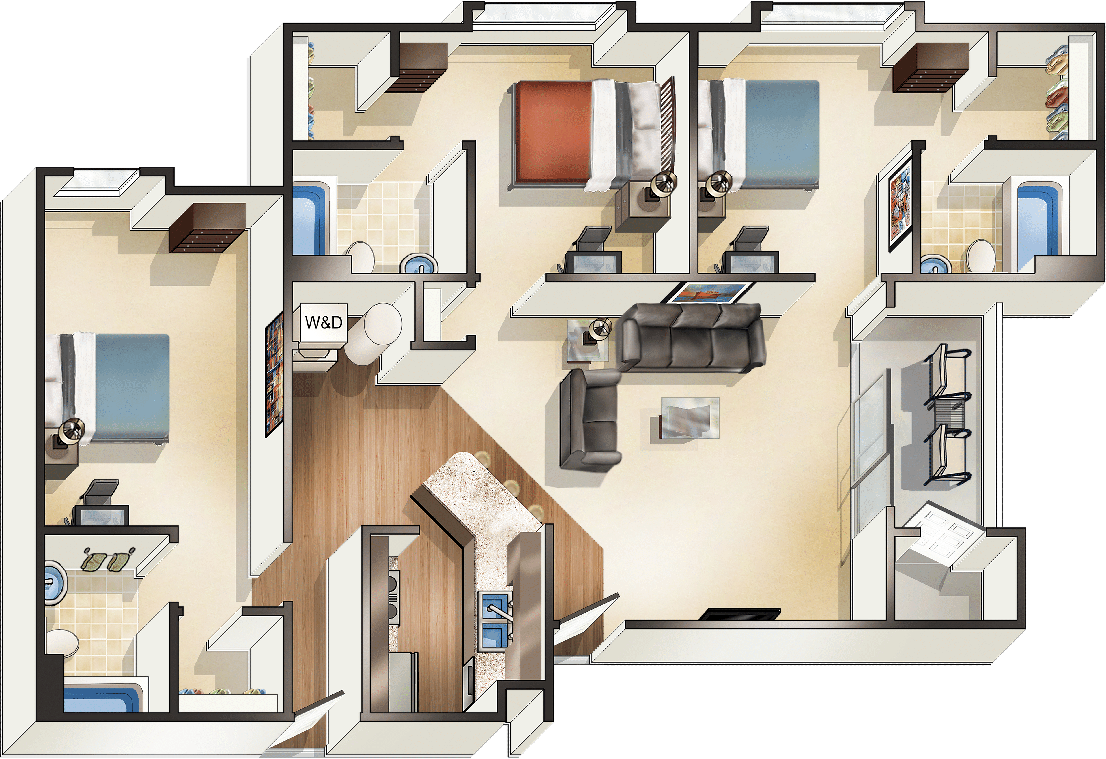 The Ashmore (3 Bed 3 Bath) – 3b – Image 3