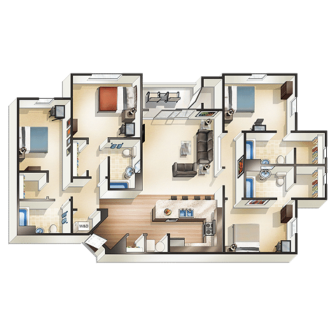 The Clark II (4 Bed 4 Bath) – 4b – Image 2