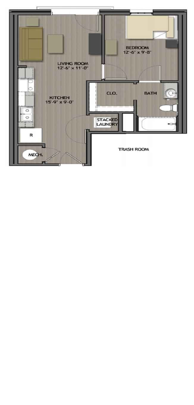 Hinton (1 Bed 1 Bath) – Ensuite – Image 3